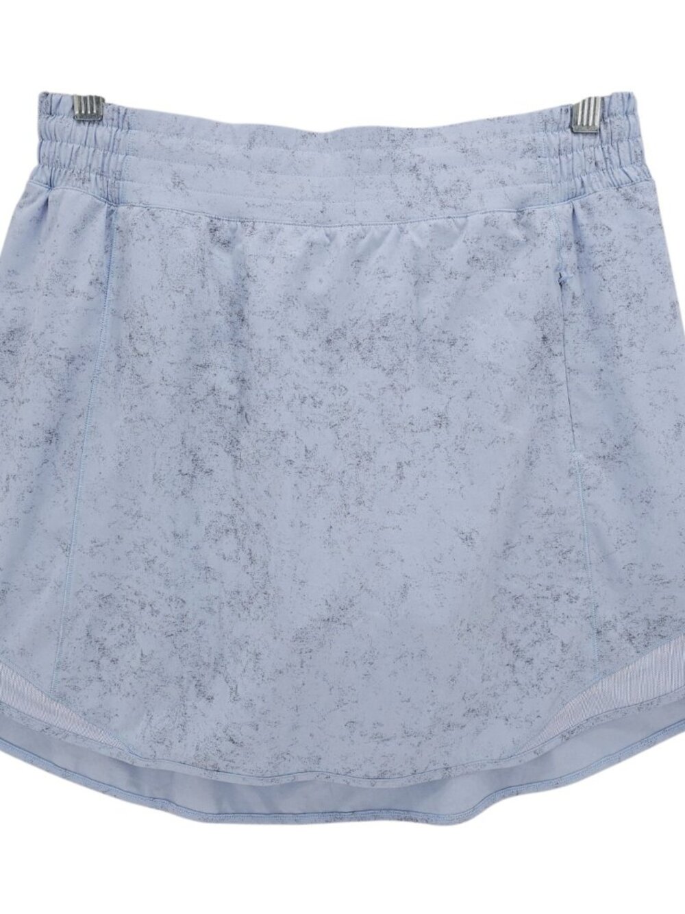 LULULEMON Hotty Hot High Rise Skirt * LONG Skort Pastel Blue Patterned Size 10